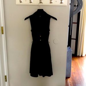 H & M sleeveless, shear black dress